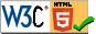 Valid W3C HTML 5.0